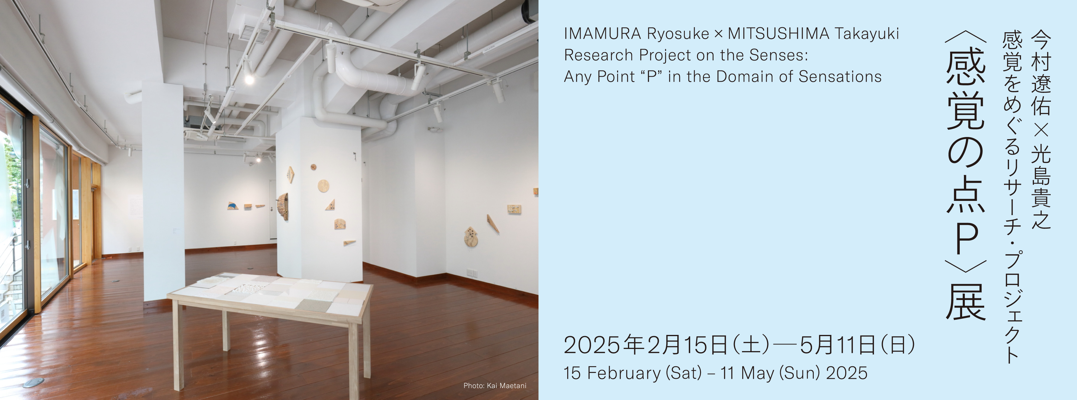 IMAMURA Ryosuke × MITSUSHIMA Takayuki Research Project on the Senses Any Point “Ｐ” in the Domain of Sensations