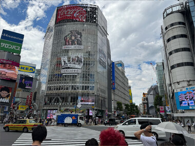 JR渋谷駅ハチ公改札口前の交差点