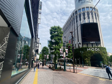 渋谷モディ前の道