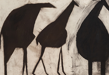 舛次 崇《きりん 3》2009年、
社会福祉法人 一羊会
すずかけ絵画クラブ蔵