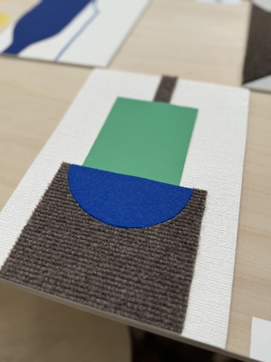 舛次崇作品《アロエ》の触図のクローズアップ